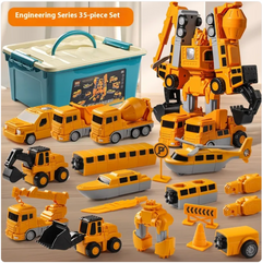 Magnetic Engineering Construction Toy Car for Kids