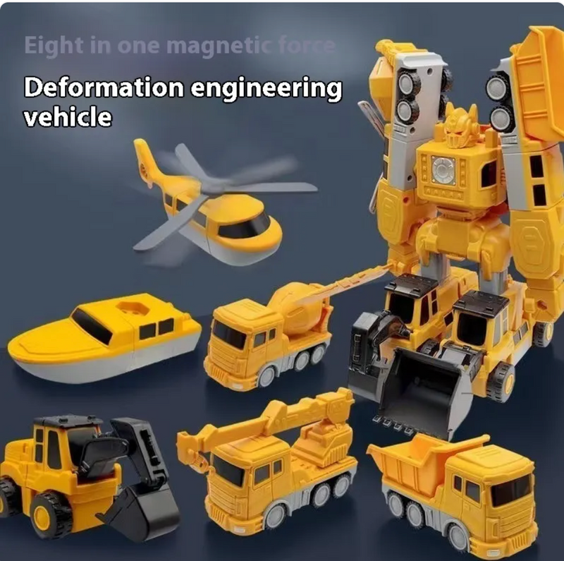 Magnetic Engineering Construction Toy Car for Kids