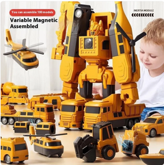Magnetic Engineering Construction Toy Car for Kids