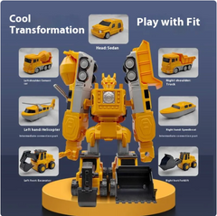 Magnetic Engineering Construction Toy Car for Kids